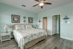 King size bed, full size bathroom with tub-shower, walk-in closet on 3rd floor